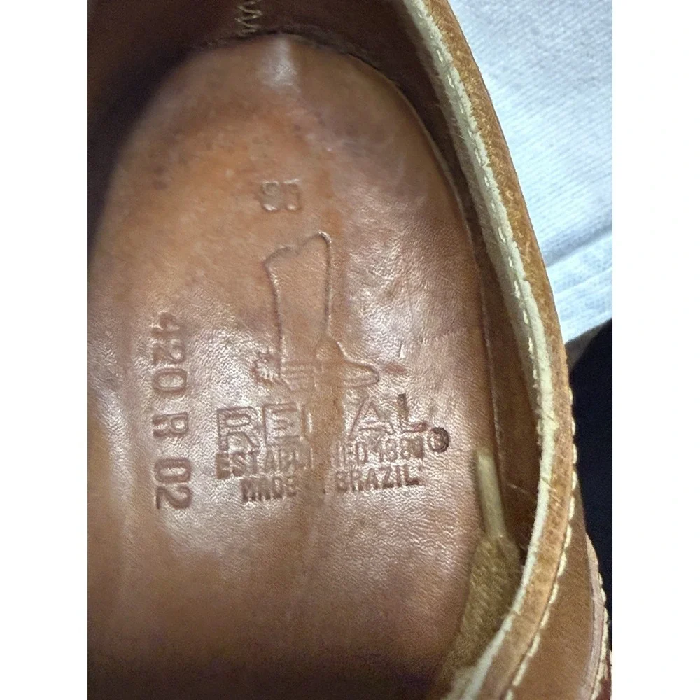 Bed Stu Regal Brown Leather Oxford Shoes Men's Size 8‎ Lace Up Handmade Brazil